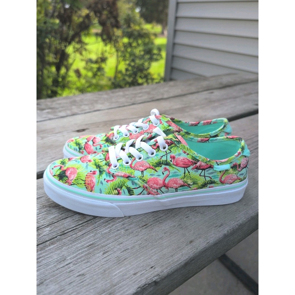 VANS 9 Shoes Camden Deluxe Flamingo Sneakers 721356 Canvas Ultra Cush Women